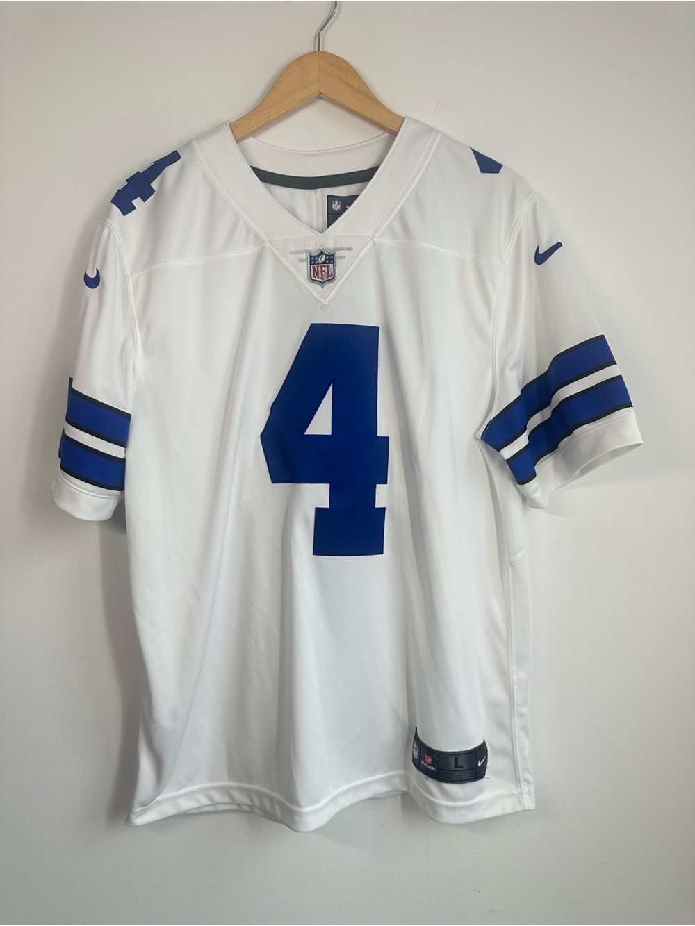 Nike NFL Dallas Cowboys Dak Prescott #4 Dri-FIT Game Jersey, Large